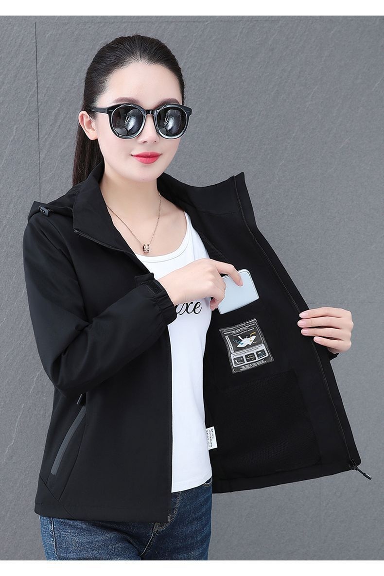 ActiveGo Women's Detachable Hooded Autumn New Windproof Waterproof Couple Outdoor Hiking Jacket Men's Trendy_voghion.com