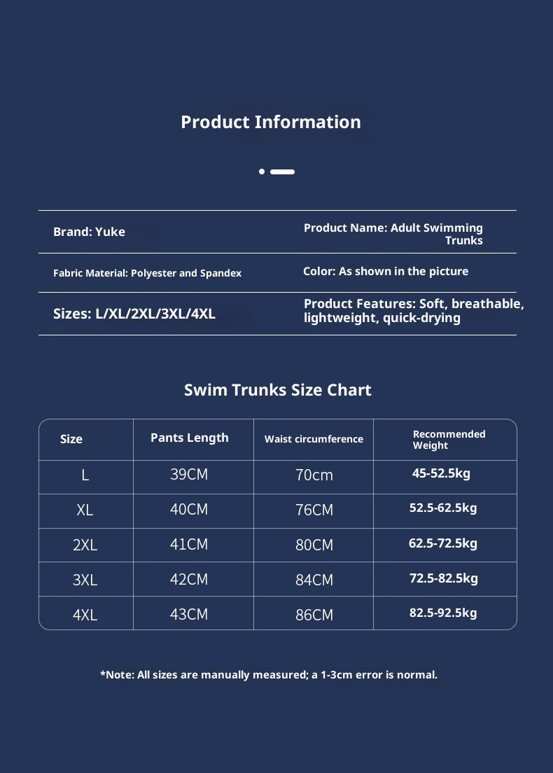001 Yuke Herren Badehose, doppellagig, schnelltrocknend, professionell, Anti-Peinlichkeits-Badehose, neue große Größe, lockerer Schnitt, Sonnenschutz_voghion.com