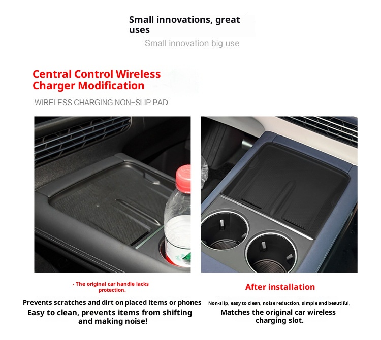 Adatto per il modello 23-25 Xpeng G6 Controllo centrale Tappetino antiscivolo in silicone per la ricarica wireless Speciale per interni auto_voghion.com