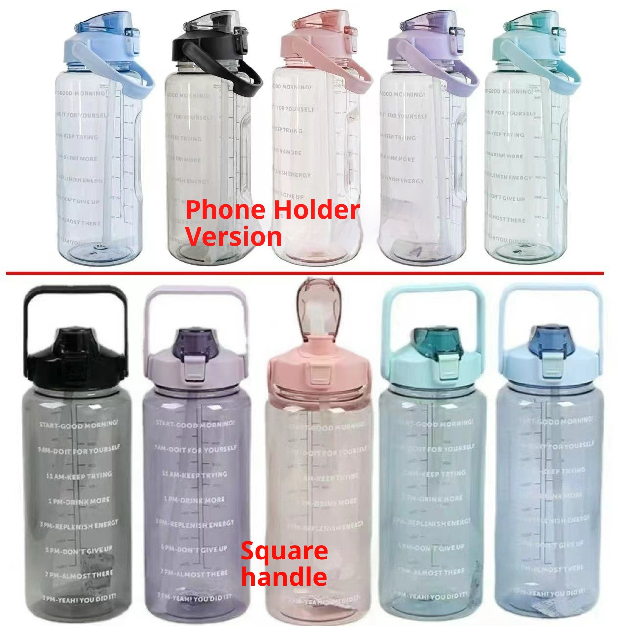 001 Cross-Border Super Large Capacity Space Cup Summer Men And Women High-End Feel 2000ml Fitness Sports Ton Bucket_voghion.com