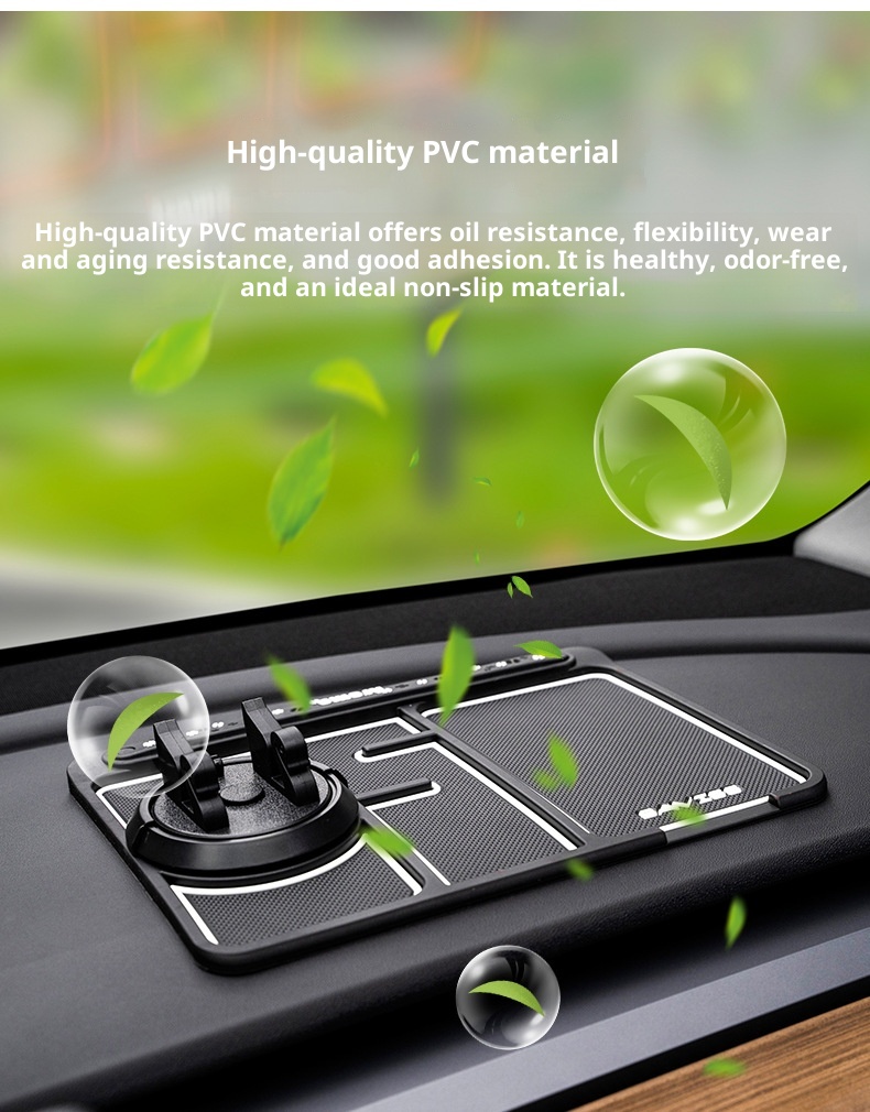 Phone Anti-Slip Mount Organizer 360 Rotating Navigation Holder Dashboard Mat Car Accessories_voghion.com
