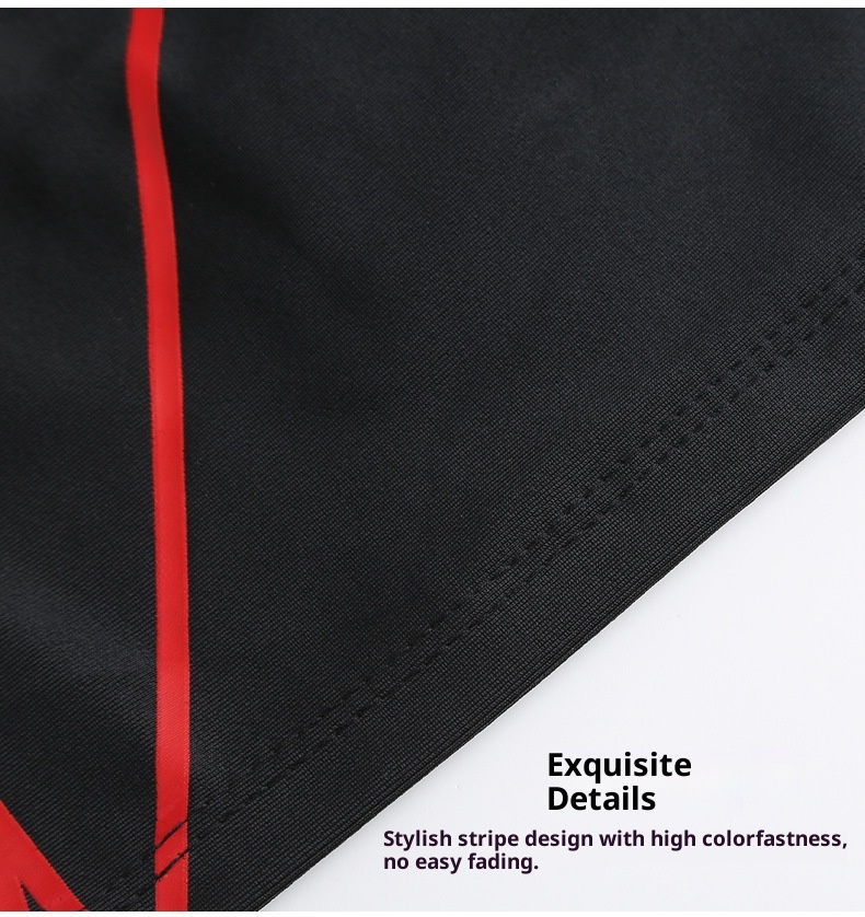 001 Men's Swim Anti-Embarrassment Adult Plus Size Fashion Color Block Polyester Beach Shorts Seaside Vacation Hot Spring_voghion.com