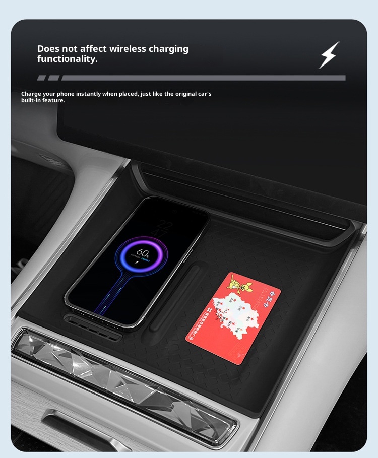 Suitable For 24 Models Xingtu Xingjiyuan ES Central Control Wireless Charging Panel Silicone Anti-Slip Dustproof Storage_voghion.com