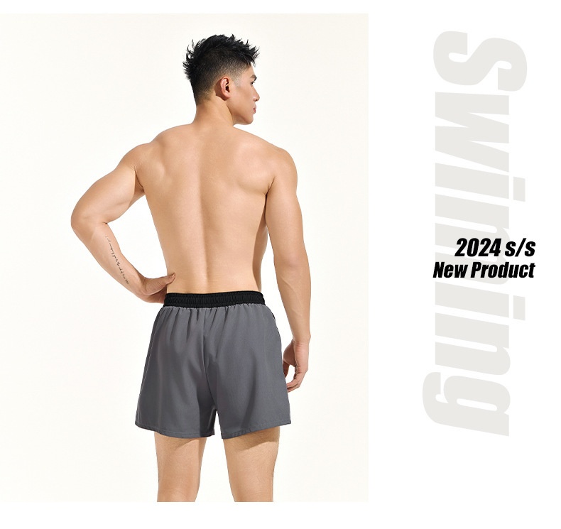 001 Men's Adult Large Size Anti-Embarrassment Double Layer Swim Trunks 2025 New Beach Shorts Swimming Gear Full Set For Men_voghion.com