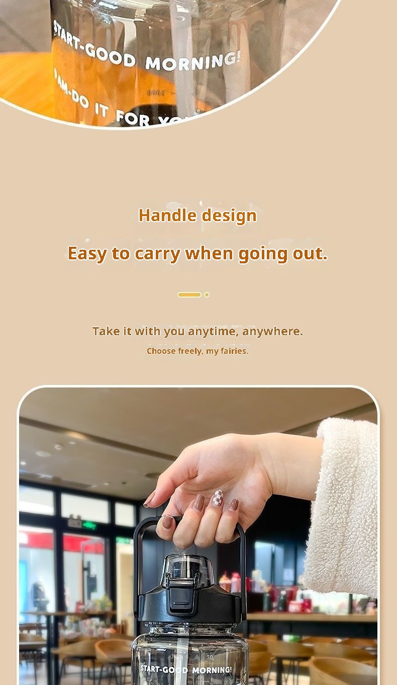 001 Cross-Border Super Large Capacity Space Cup Summer Men And Women High-End Feel 2000ml Fitness Sports Ton Bucket_voghion.com