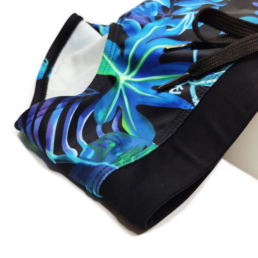 001 UXH Neue Herren Retro Farbverlauf Dreieck Badehose mit Cups Badehose für Erwachsene Strandurlaub Badehose für Herren_voghion.com