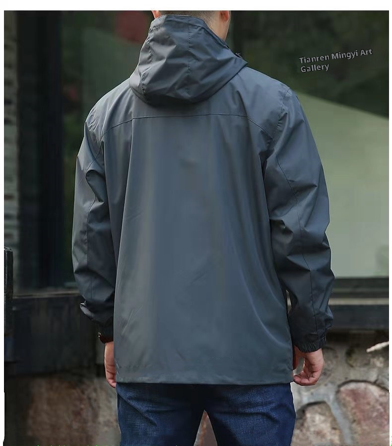 ActiveGo ActiveGo Giacca da trekking antivento impermeabile da uomo europea e americana, giacca a vento da esterno, produttore, vendita diretta_voghion.com