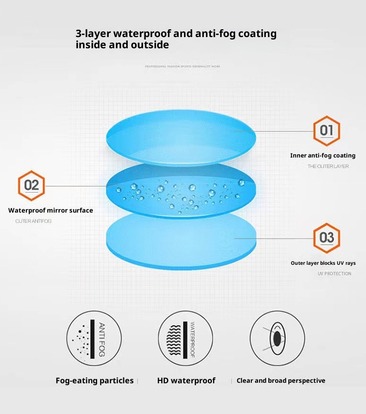 001 Trunks Cap Goggles Three-Piece Set Hot Spring Anti-Embarrassment Beach Shorts Men's Swimming Gear Wholesale Quick-Dry_voghion.com