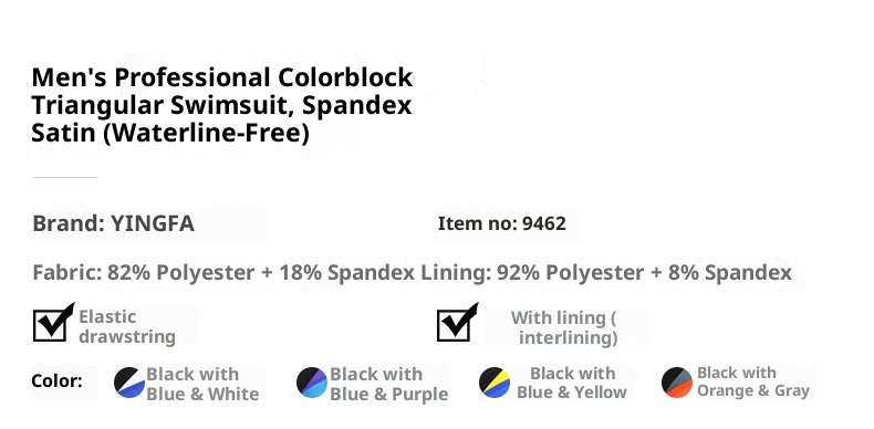 001 Yingfa For Children And Adults Swim Trunks Competition Speed Training Triangle Professional Resistance Swimming Pants_voghion.com