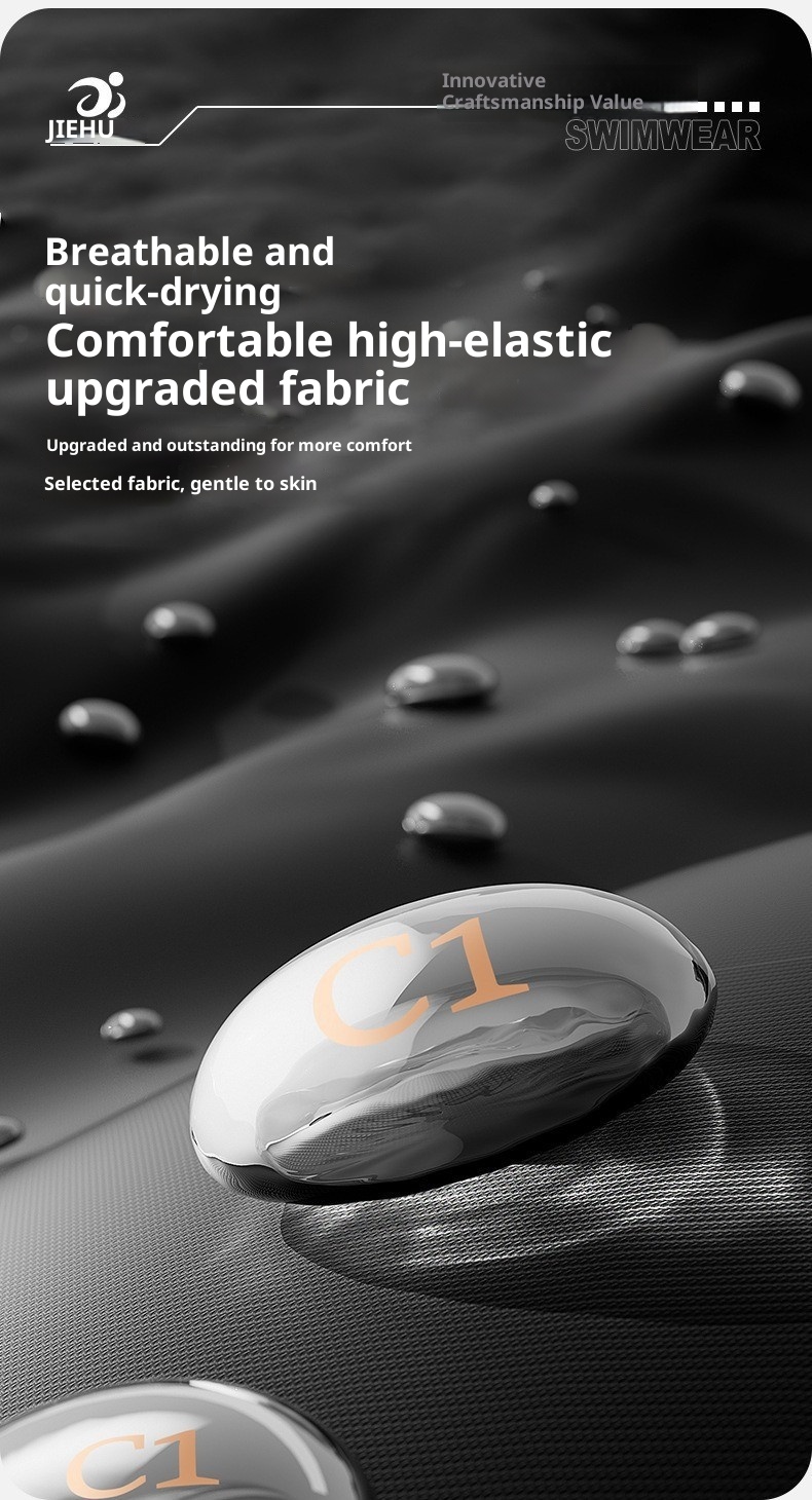 001 Herren Fünf-Punkte Schnelltrocknende Anti-Peinlichkeits-Badehose für Erwachsene und Jugendliche_voghion.com