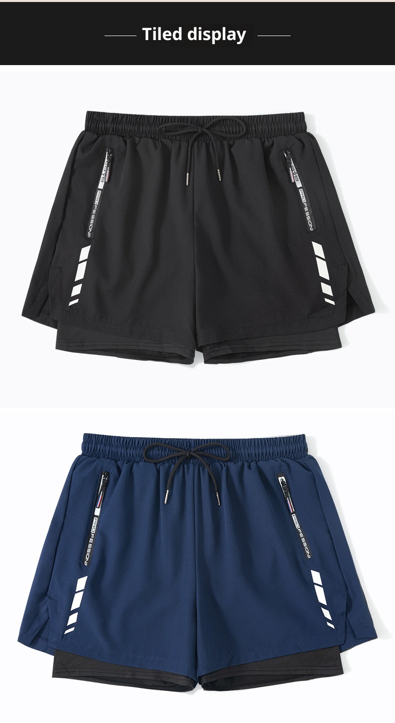 001 Badehose Herren Boxer Fünf-Punkt-Badeanzug-Set Anti-Peinlichkeiten Neue professionelle Strand-Schwimmbekleidung für Erwachsene_voghion.com