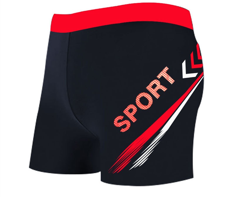 001 Factory Direct Sale Men's Plus Size Fashion Printed Comfortable Boxer Hot Spring Swimming Wide Waist Adult Swim Trunks_voghion.com