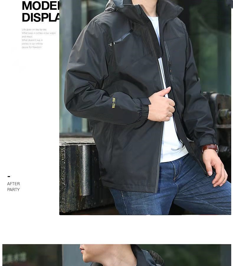 ActiveGo ActiveGo Giacca da trekking antivento impermeabile da uomo europea e americana, giacca a vento da esterno, produttore, vendita diretta_voghion.com