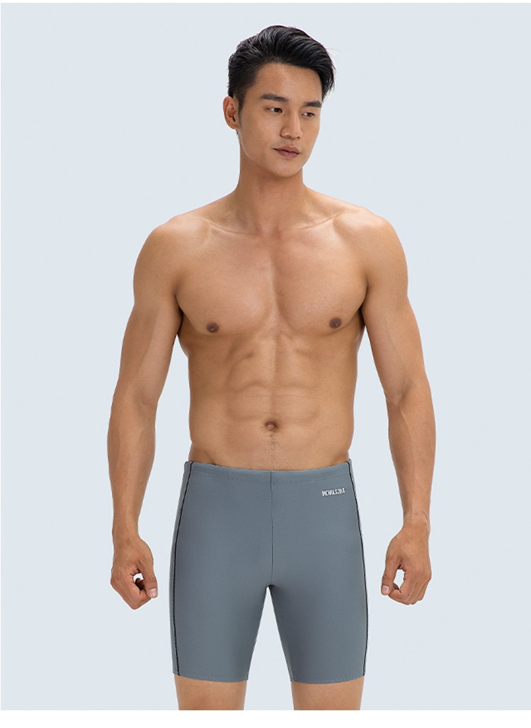 001 Momasong Trunks Professionelle Trainings-Badeshorts für Herren mit Fünf-Punkt-Ausrüstung, schnelltrocknend_voghion.com