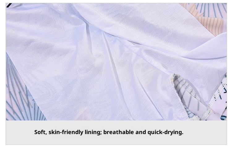 001 2025 Neue Badehose, Anti-Peinlichkeits-Strand-Badeshorts für Erwachsene, Herren, bedruckt, modisch, locker, aus Polyester, mit Kordelzug_voghion.com