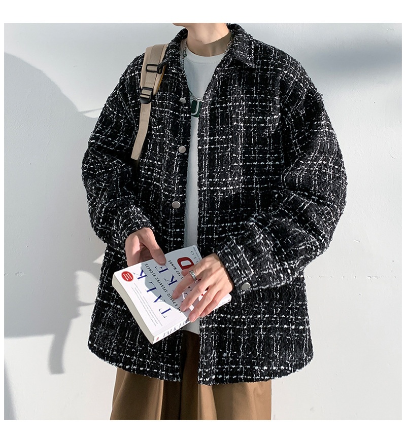 ActiveGo ActiveGo NASAABOUT Houndstooth Men's Brand European American High Street Spring And Autumn Trendy Cool Jacket British Style_voghion.com