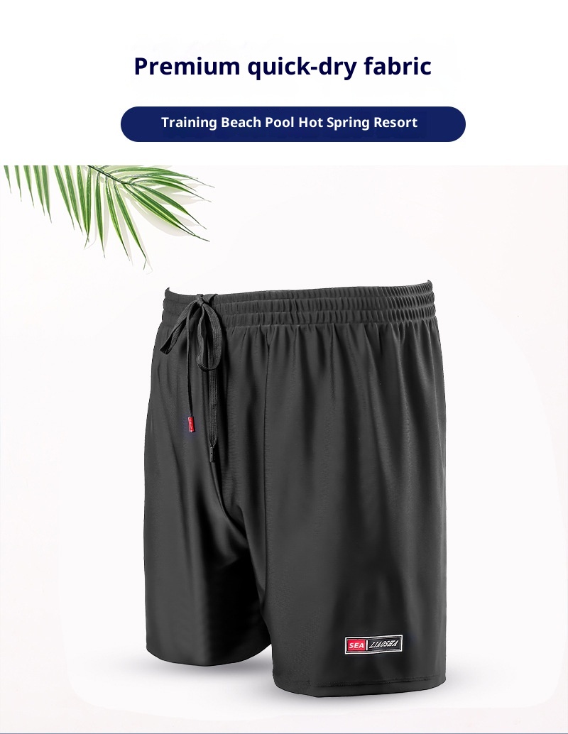 001 Herren-Boxershorts, Dreiviertellänge, schnelltrocknend, lockere Passform, Badehose für Jungen bis 140 kg, Übergrößen, Bademode_voghion.com