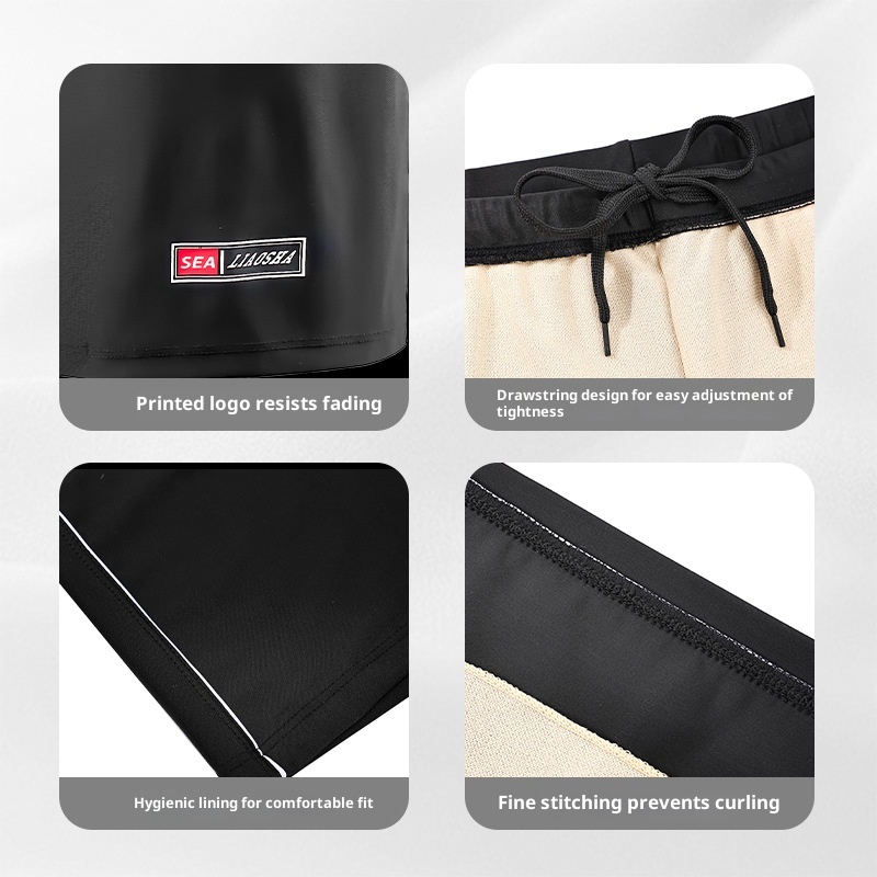 001 Herren-Boxershorts, Dreiviertellänge, schnelltrocknend, lockere Passform, Badehose für Jungen bis 140 kg, Übergrößen, Bademode_voghion.com