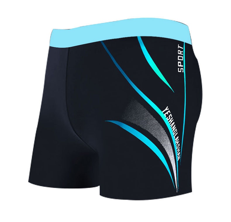 001 Factory Direct Sale Men's Plus Size Fashion Printed Comfortable Boxer Hot Spring Swimming Wide Waist Adult Swim Trunks_voghion.com