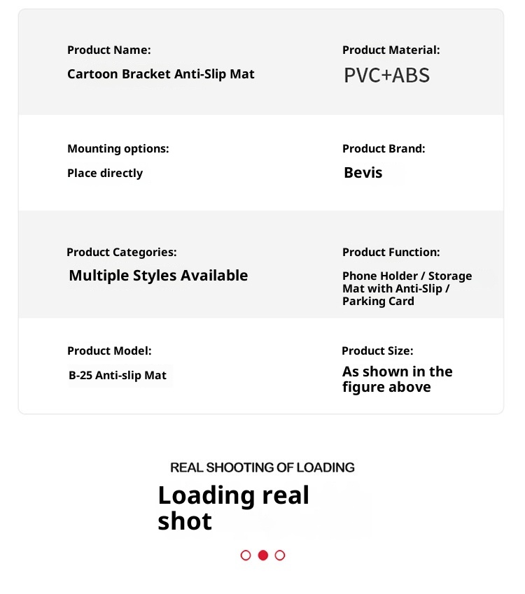 Xiao Deng Handyhalterung, multifunktional, mit Nationalflagge, rutschfest, für Armaturenbrett, Instrumententafel, Auto-Ablagematte, Parkplatznummernschild_voghion.com