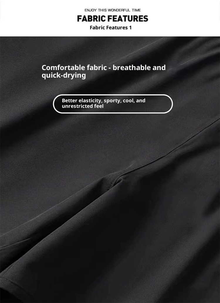 001 Men's Swimming Trunks Adult New Double Layer Anti-Embarrassment Professional Boxer Quick-Dry Fashion Loose High Elastic_voghion.com