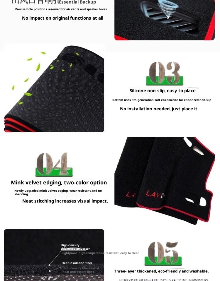 Xiaodeng Xiaodeng UN Landwind Xiaoyao Central Control Instrument Panel Light-Proof Mat Interior Modification Sunshade Heat Insulation Car_voghion.com