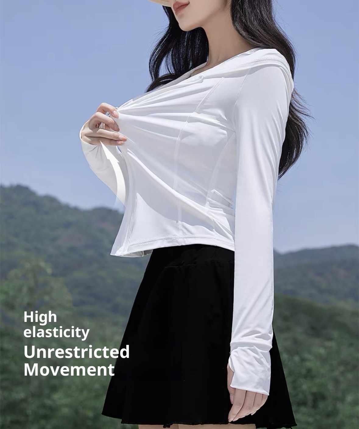 ActiveGo ActiveGo Nuovi indumenti per donna, protezione UV, giacca estiva effetto ghiaccio, abbigliamento sportivo sottile e aderente per esterni con protezione solare_voghion.com