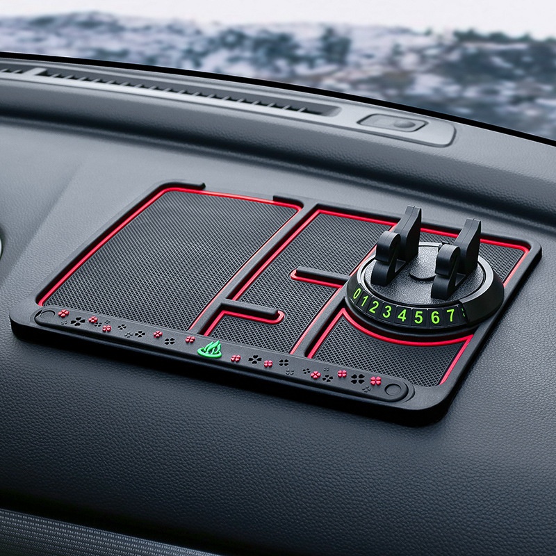 Phone Anti-Slip Mount Organizer 360 Rotating Navigation Holder Dashboard Mat Car Accessories_voghion.com