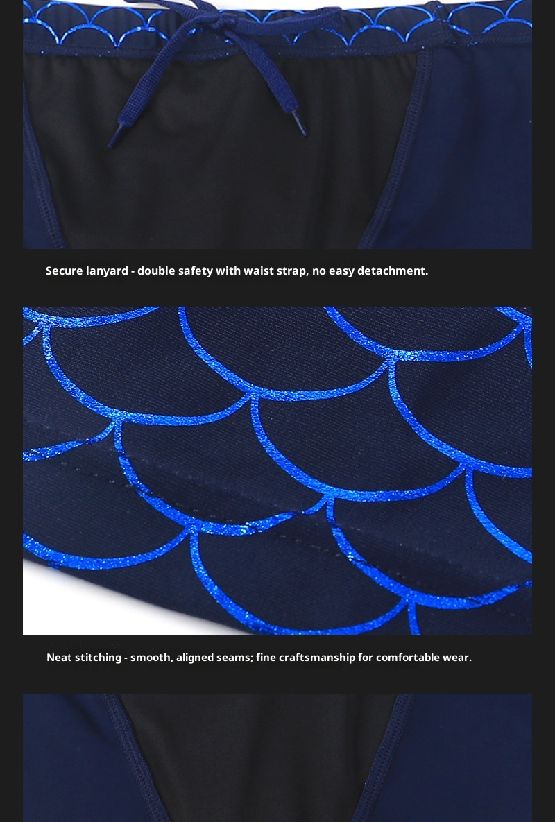 001 Aokailai Sports Five-Point Swim Shorts Men's Adult Water Fitness Student Training Competition Quick-Dry Breathable_voghion.com