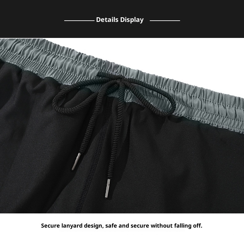 001 Men's Swim Trunks Anti-Embarrassment New Quick-Dry Plus Size Boxer Swimwear Professional Hot Spring Swimming Full Set_voghion.com