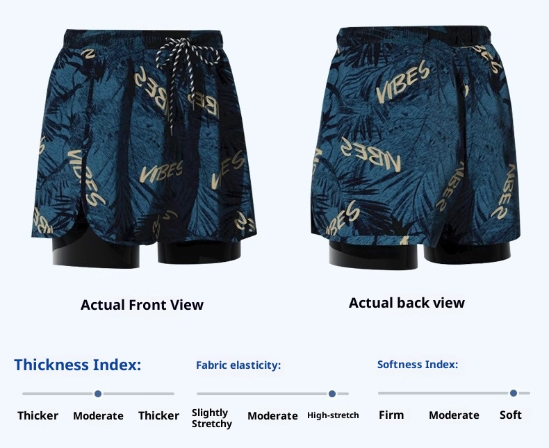 001 Men's Swimming Anti-Embarrassment Double Layer Boxer Swim Trunks Adult 2025 New Professional Hot Spring Swimsuit Full_voghion.com