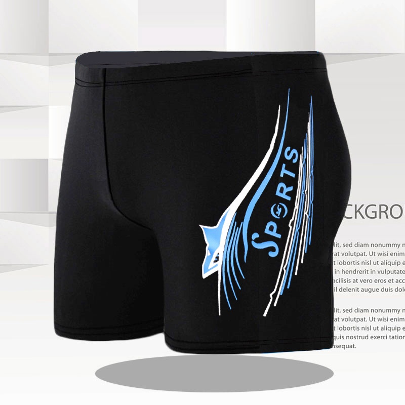 001 Yiwu Factory Adult Men's Boxer Slim Fit Fashion Nylon Pattern Quick-Dry Swimming Trunks Manufacturer In Stock Wholesale_voghion.com