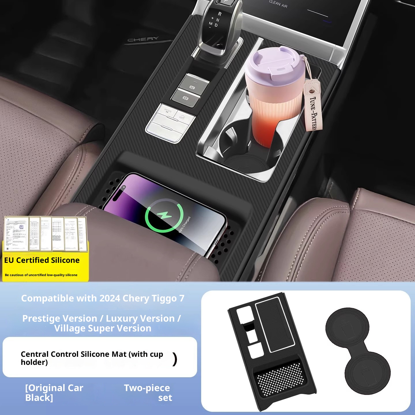 Xiaodeng Xiaodeng Schutzhülle für Chery Tiggo 7, Silikonpad für die Mittelkonsole, Auto-Innenausstattung, Zubehör_voghion.com