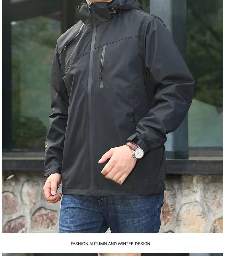 ActiveGo ActiveGo Giacca da trekking antivento impermeabile da uomo europea e americana, giacca a vento da esterno, produttore, vendita diretta_voghion.com