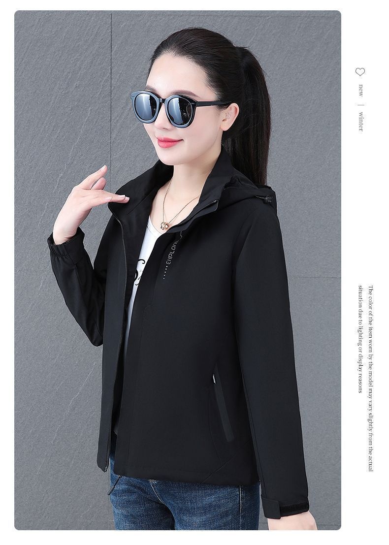 ActiveGo Women's Detachable Hooded Autumn New Windproof Waterproof Couple Outdoor Hiking Jacket Men's Trendy_voghion.com