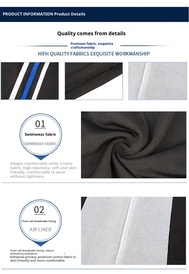 001 Herren Fünf-Punkt-Sport-Freizeit-Boxershorts, atmungsaktiv, schnelltrocknend, locker, Strand, Erwachsene, Übergröße, bequeme Badehose, Großhandel_voghion.com