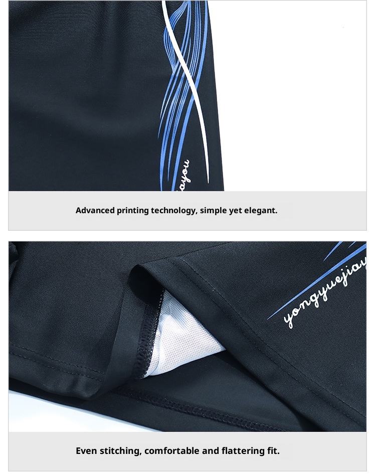 001 Swimming Boxer Factory Direct New Men's Adult Swim Trunks Plus Size Anti-Embarrassment Quick-Dry High-Waist Swimwear_voghion.com