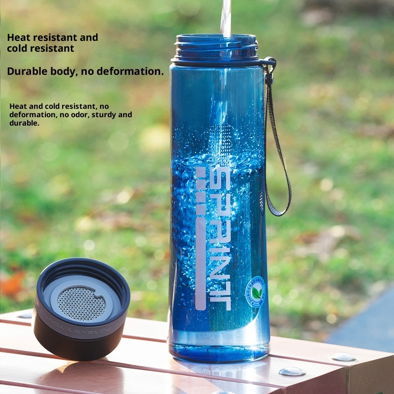 001 Große Trinkflasche für Männer, Sommer-Outdoor-Becher, Sport-Trinkflasche, bruchfester Kunststoff, hitzebeständig_voghion.com