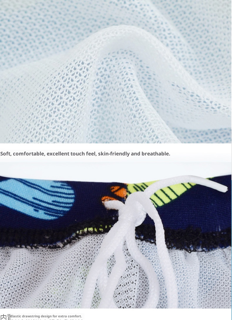 001 Adult Men's Multi-Color Options Hot Spring Bathing Boxer Shorts Comfortable Non-Tight Tie Safety Anti-Embarrassment Swim_voghion.com