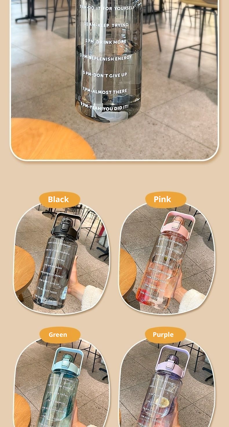 001 Cross-Border Super Large Capacity Space Cup Summer Men And Women High-End Feel 2000ml Fitness Sports Ton Bucket_voghion.com