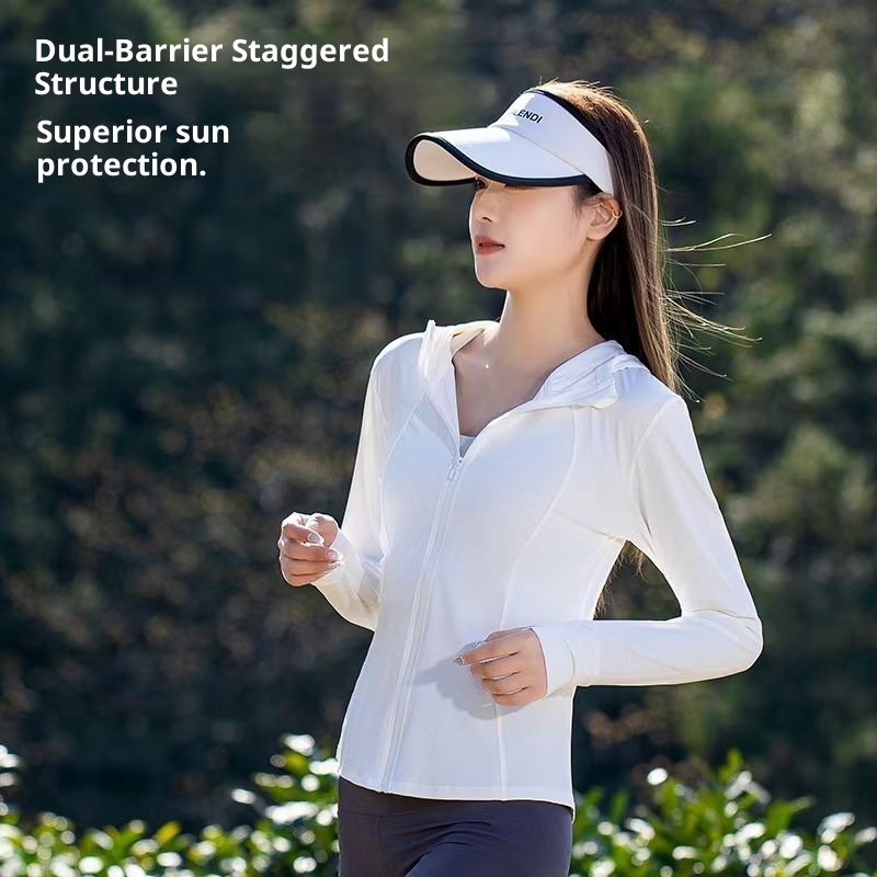 ActiveGo ActiveGo Nuovi indumenti per donna, protezione UV, giacca estiva effetto ghiaccio, abbigliamento sportivo sottile e aderente per esterni con protezione solare_voghion.com