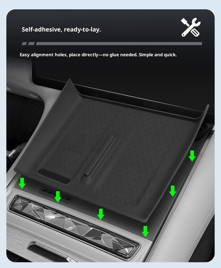 Suitable For 24 Models Xingtu Xingjiyuan ES Central Control Wireless Charging Panel Silicone Anti-Slip Dustproof Storage_voghion.com