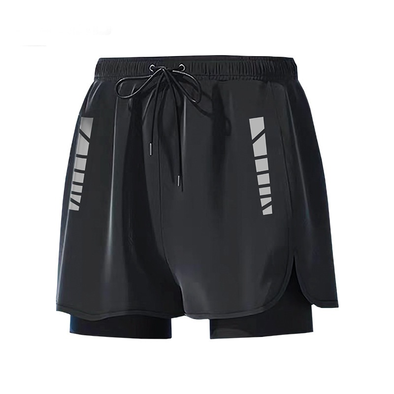 001 2024 Neue Herren-Badehose im Großhandel: Doppellagig, locker, schnelltrocknend, Anti-Peinlichkeits-Badehose, Boxershorts in großen Größen, Bademode_voghion.com