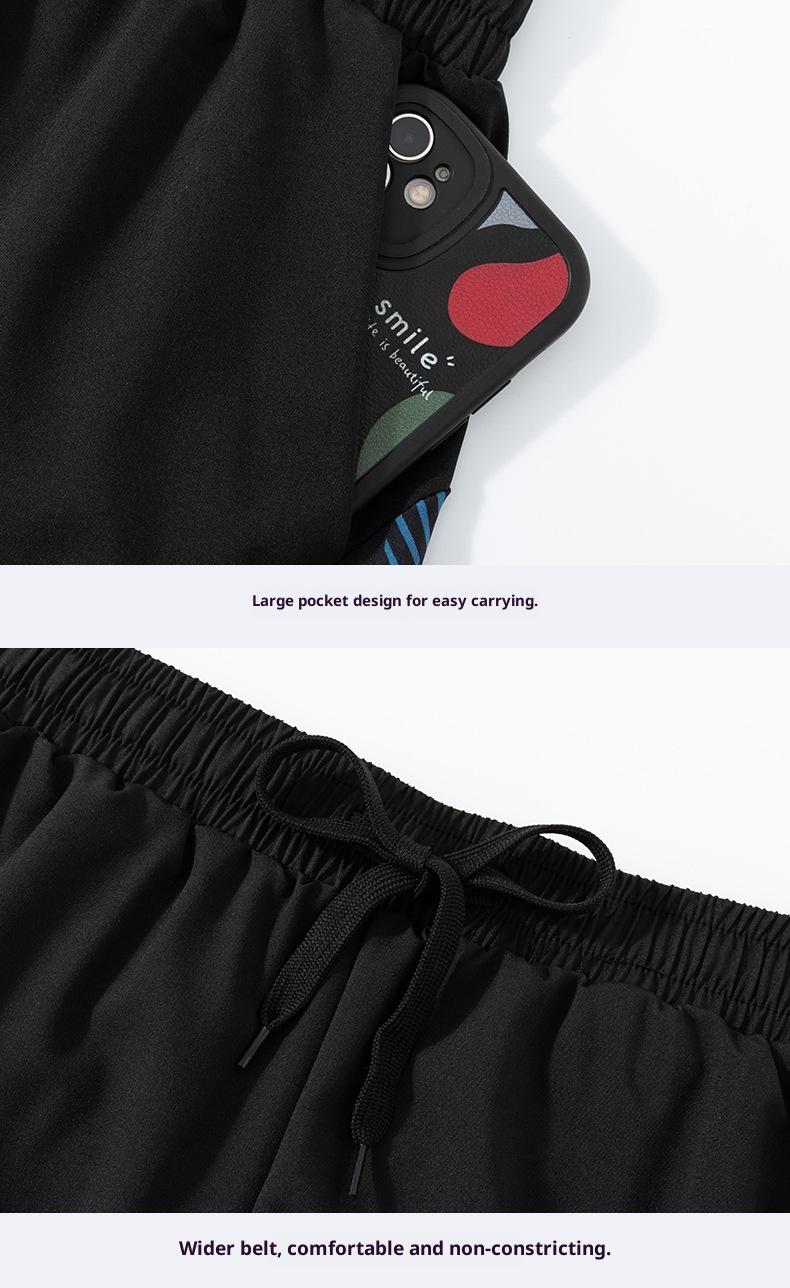 001 Yuke Herren Badehose, doppellagig, schnelltrocknend, professionell, Anti-Peinlichkeits-Badehose, neue große Größe, lockerer Schnitt, Sonnenschutz_voghion.com