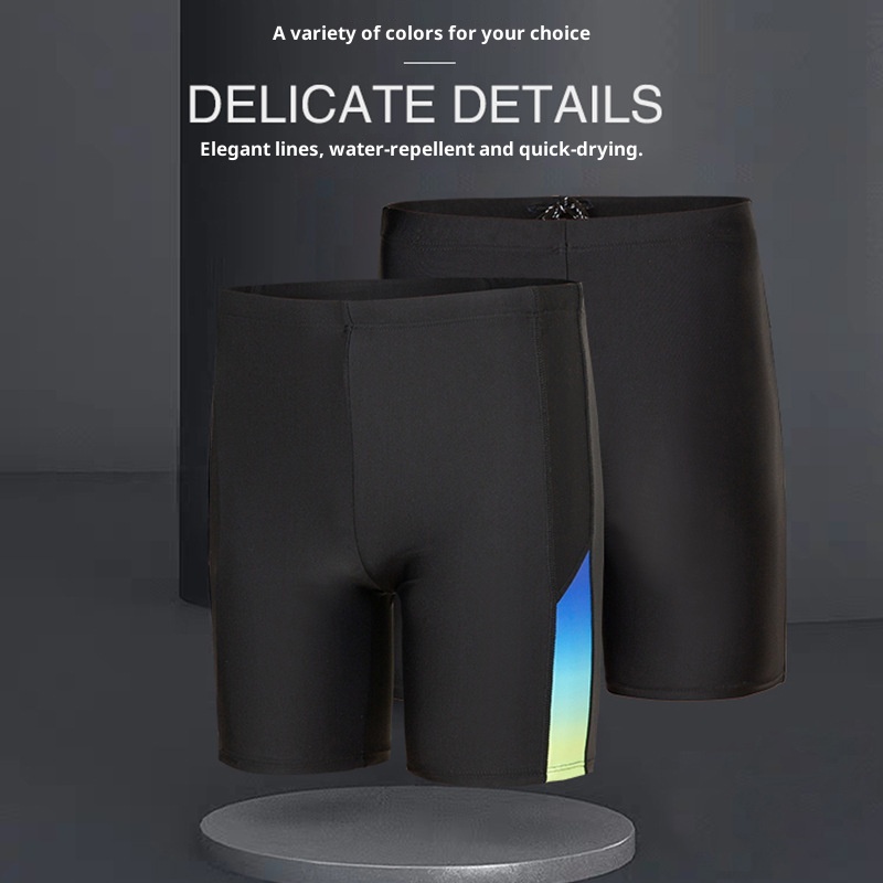 001 Sanqi Herren-Badehose, Boxershorts, lockere Passform, modisch für Studenten und Erwachsene, sexy, niedrige Taille, sportlich, Übergröße_voghion.com