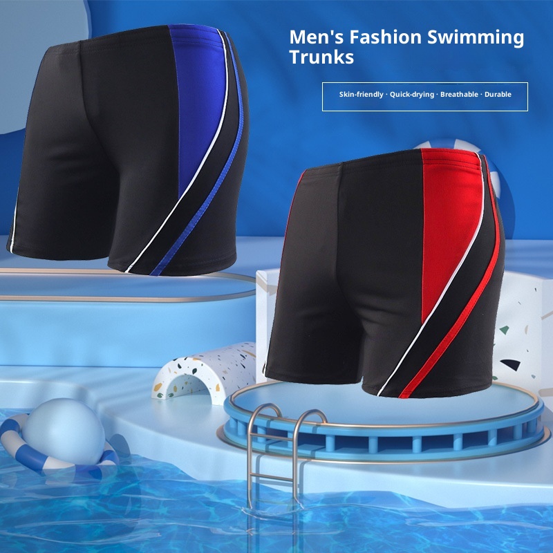 001 Bademode für Herren in Übergrößen (mittleres Alter), lockere Badehose für Erwachsene, Anti-Peinlichkeit, Badehose für heiße Quellen, Großhandel_voghion.com