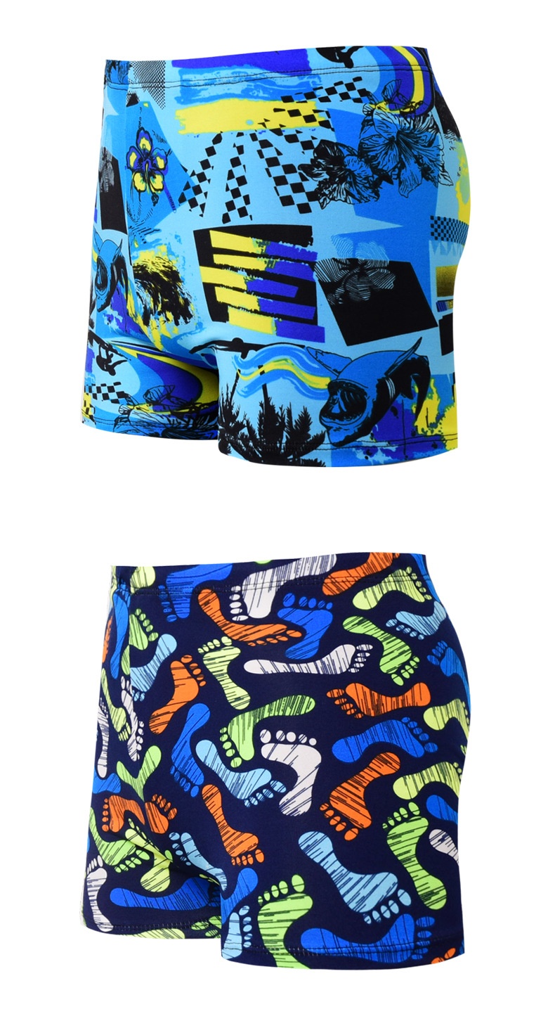 001 Adult Men's Multi-Color Options Hot Spring Bathing Boxer Shorts Comfortable Non-Tight Tie Safety Anti-Embarrassment Swim_voghion.com