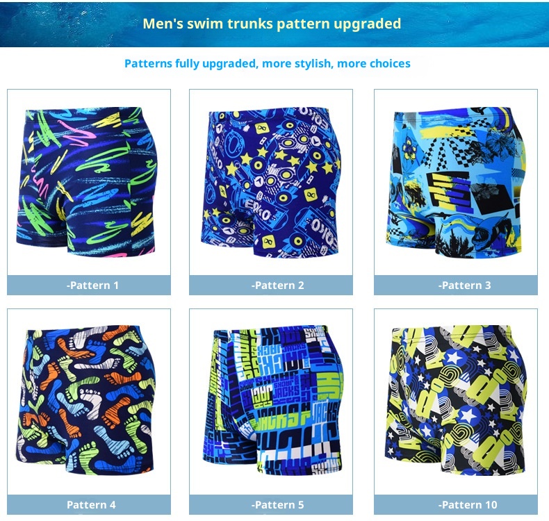 001 Adult Men's Multi-Color Options Hot Spring Bathing Boxer Shorts Comfortable Non-Tight Tie Safety Anti-Embarrassment Swim_voghion.com