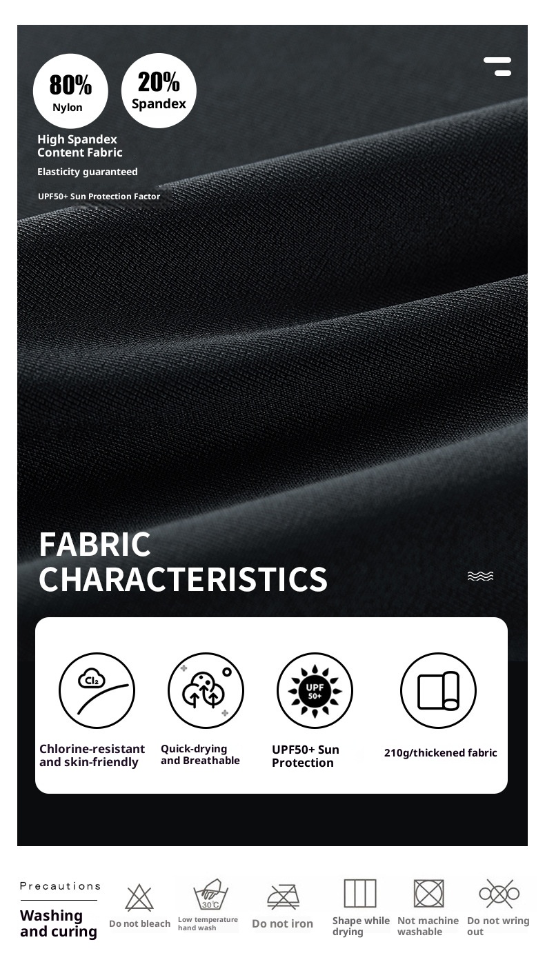 001 New Adult Men's Nylon Thickened Boxer Briefs Anti-Embarrassment Swim Professional Quick-Dry Surfing Swimming Trunks_voghion.com