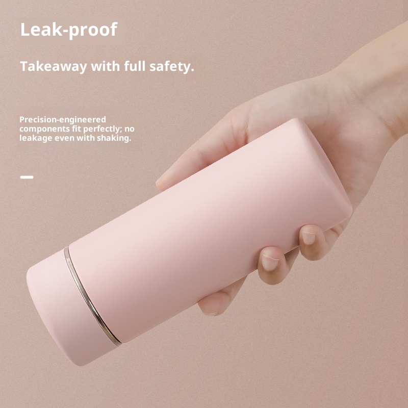 001 Mini tazza d'acqua portatile di piccola capacità, compatta e isolata in acciaio inossidabile, semplice e carina, all'ingrosso_voghion.com